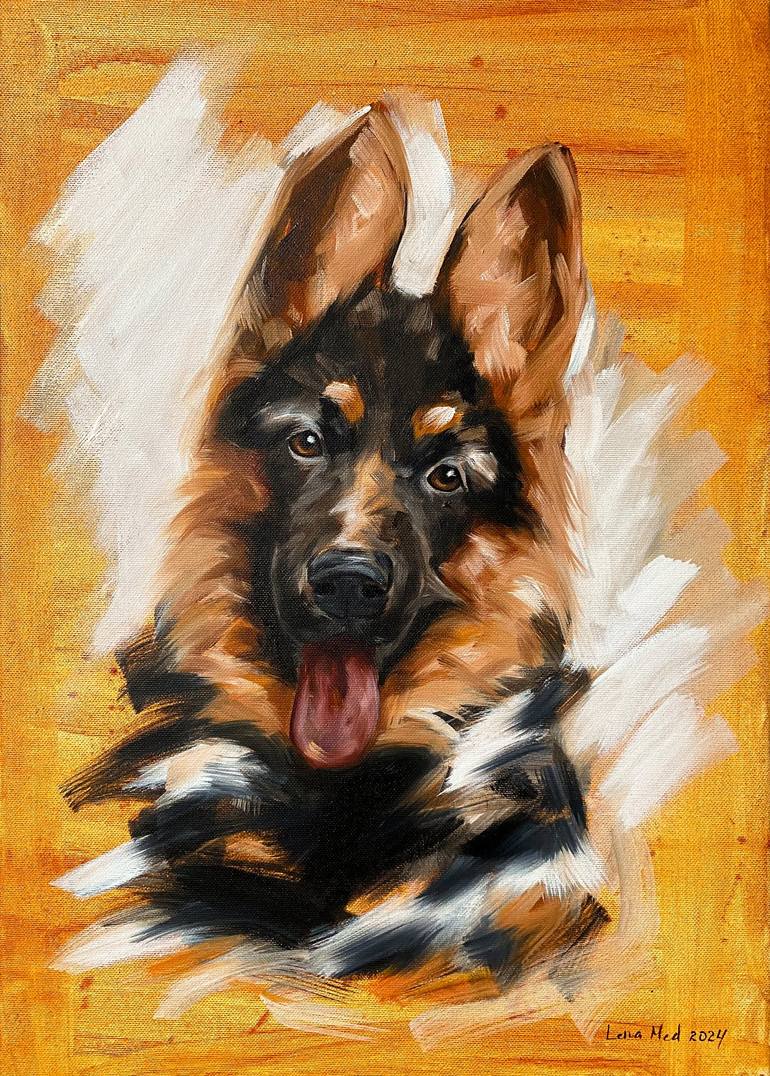 Print of Impressionism Animal Paintings by Lena Med