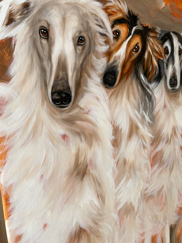 Original Impressionism Animal Painting by Lena Med