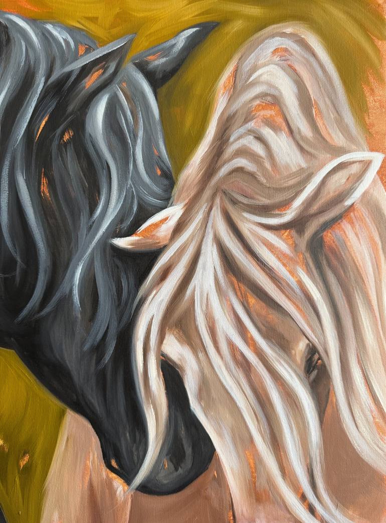 Original Impressionism Animal Painting by Lena Med