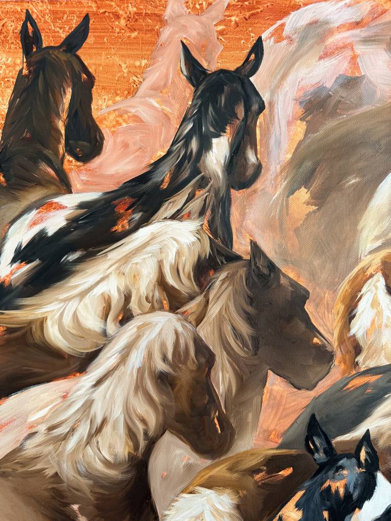 Original Expressionism Animal Painting by Lena Med
