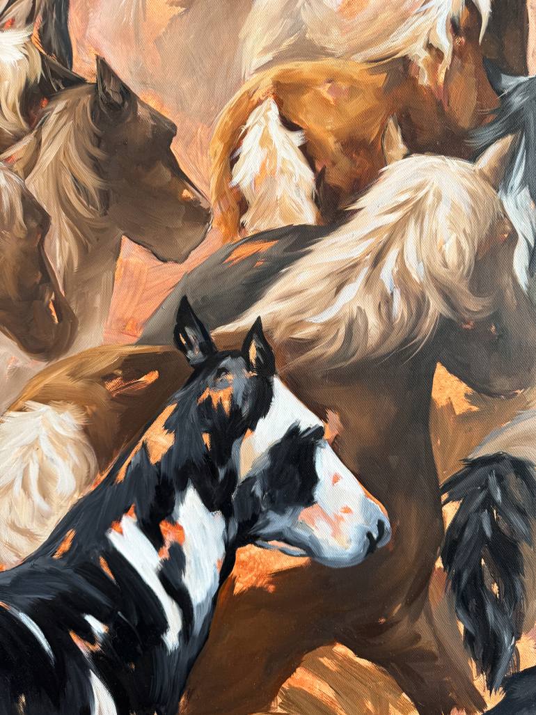 Original Expressionism Animal Painting by Lena Med