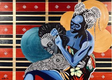 Original Figurative Women Paintings by Modupe Alatise Odusote