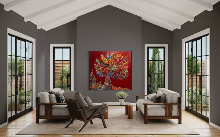 Original Figurative Botanic Mixed Media by Modupe Alatise Odusote