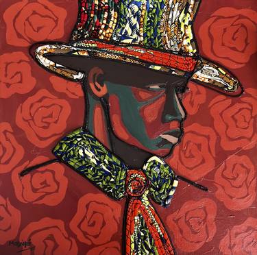 Original Contemporary Time Mixed Media by Modupe Alatise Odusote