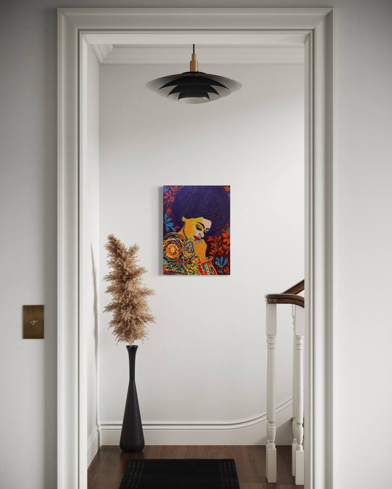 Original Figurative Women Mixed Media by Modupe Alatise Odusote