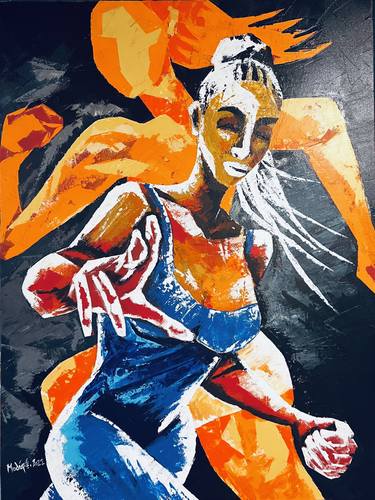 Original Expressionism Women Paintings by Modupe Alatise Odusote