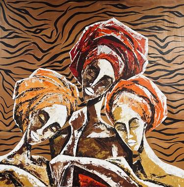 Original Expressionism Women Paintings by Modupe Alatise Odusote