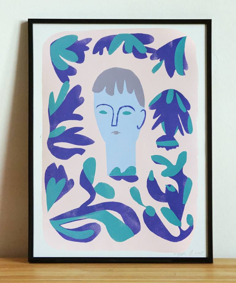 Original Figurative Garden Printmaking by Aleksandr Biruk