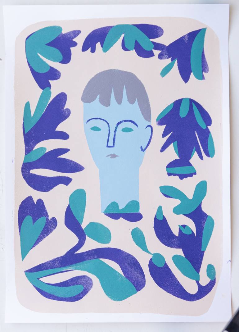 Original Figurative Garden Printmaking by Aleksandr Biruk