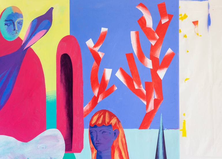 Original Abstract Nude Painting by Aleksandr Biruk