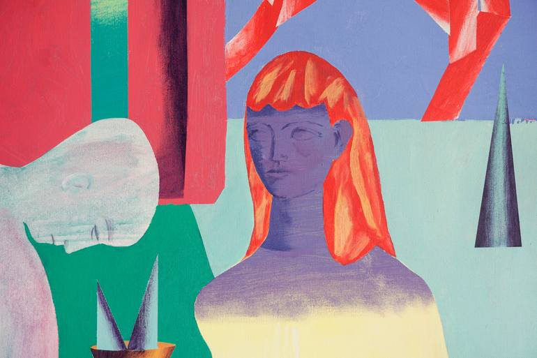 Original Abstract Nude Painting by Aleksandr Biruk