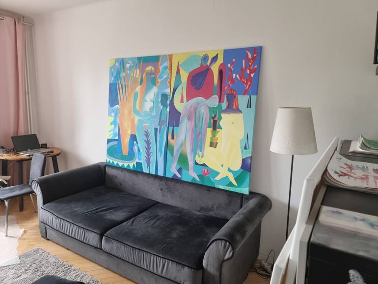 Original Abstract Nude Painting by Aleksandr Biruk