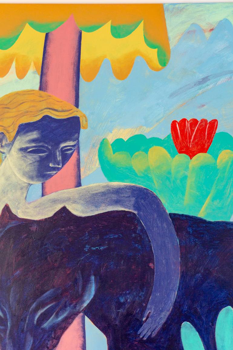 Original Expressionism Nude Painting by Aleksandr Biruk