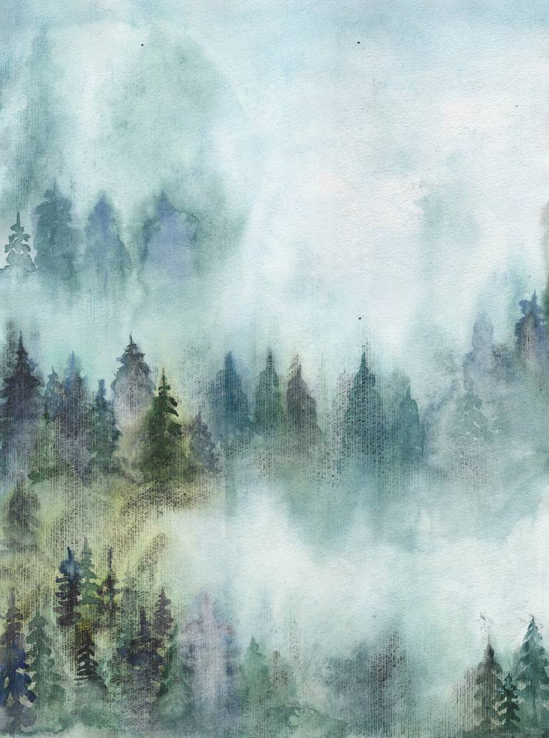 Misty Mountain Peak | Fine Art Print — Rebecca Sobbi
