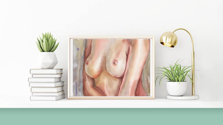 Original Figurative Erotic Painting by Maria Kiseleva