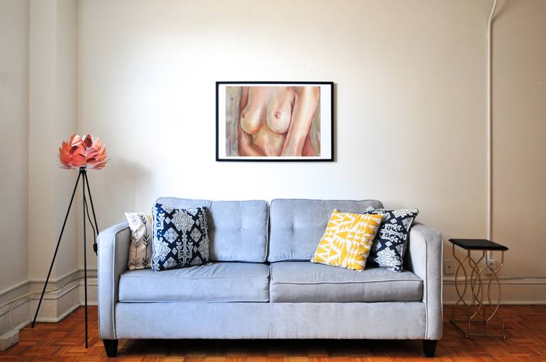 Original Figurative Erotic Painting by Maria Kiseleva