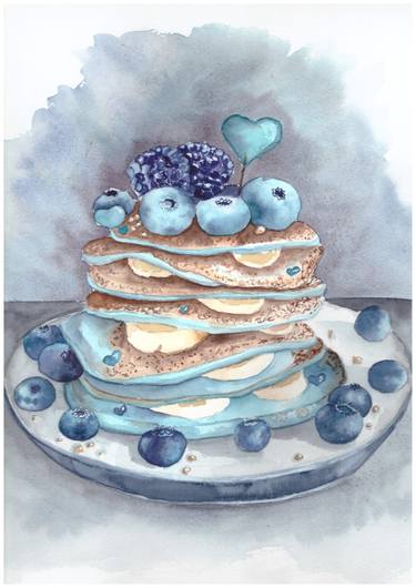 Print of Food Paintings by Maria Kiseleva