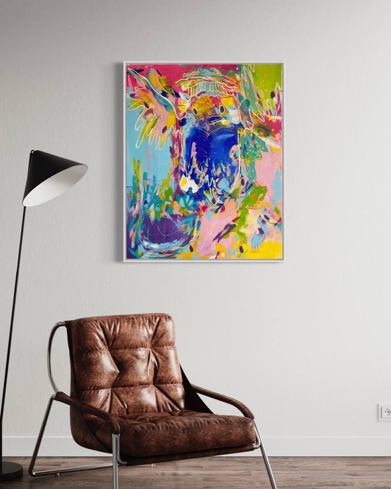 Original Fine Art Abstract Painting by Suraya Baumeister