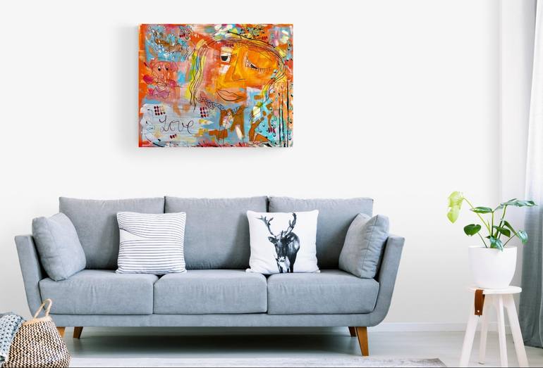 Original Figurative Abstract Painting by Suraya Baumeister