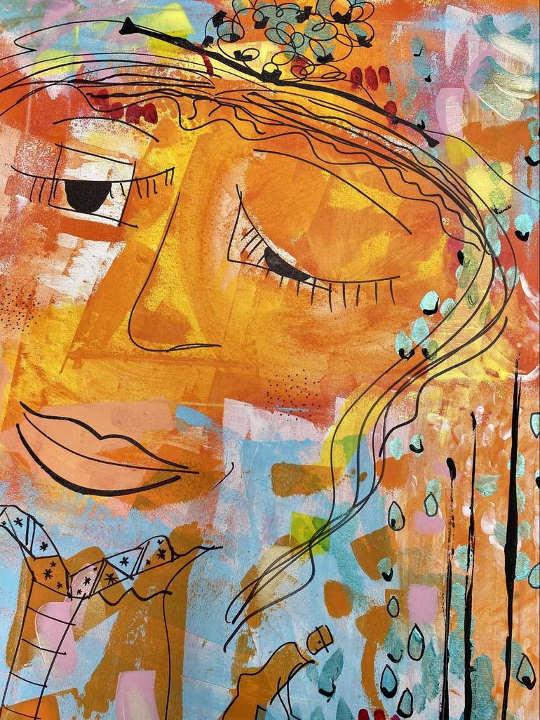 Original Figurative Abstract Painting by Suraya Baumeister