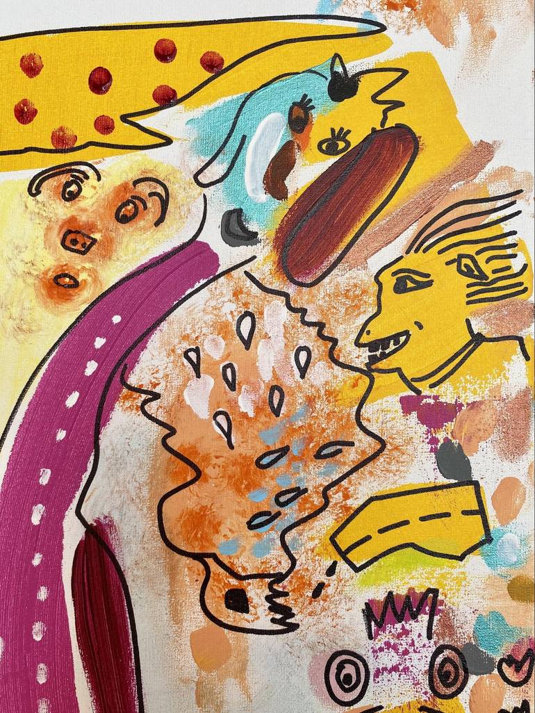Original Figurative Abstract Painting by Suraya Baumeister