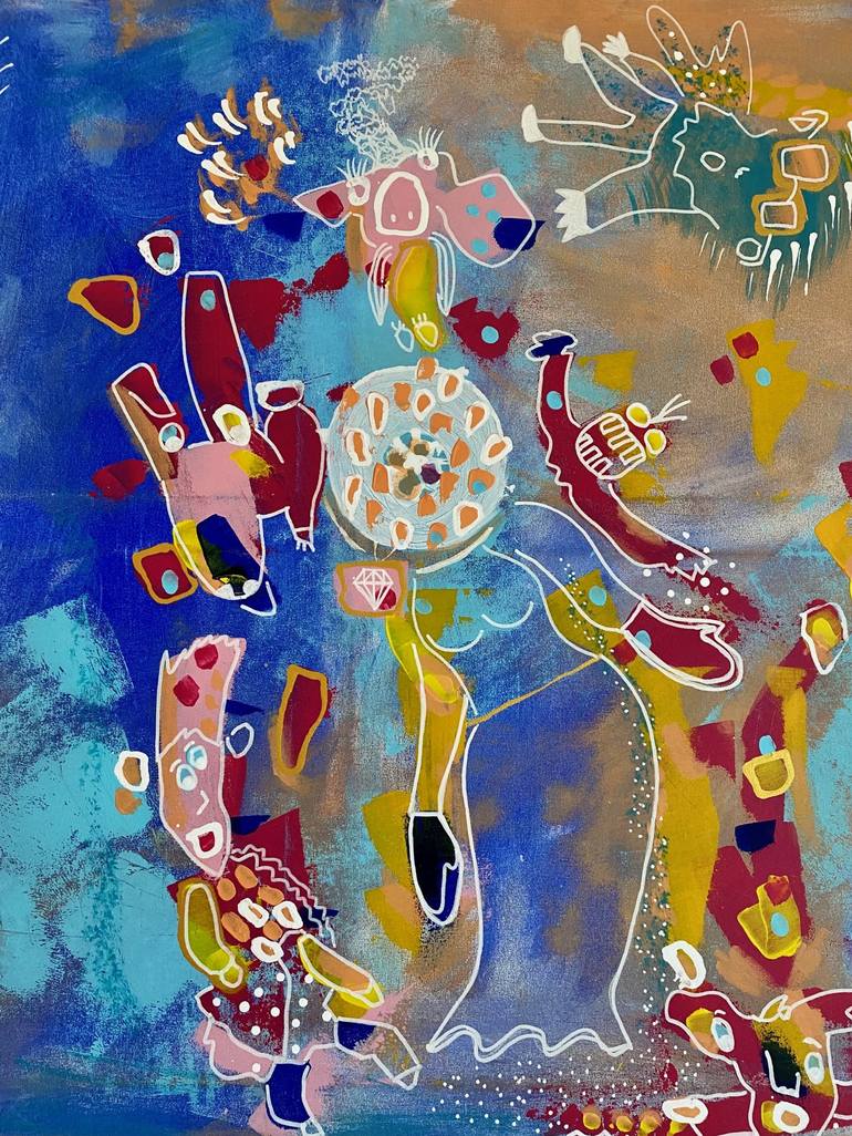 Original Fine Art Abstract Painting by Suraya Baumeister