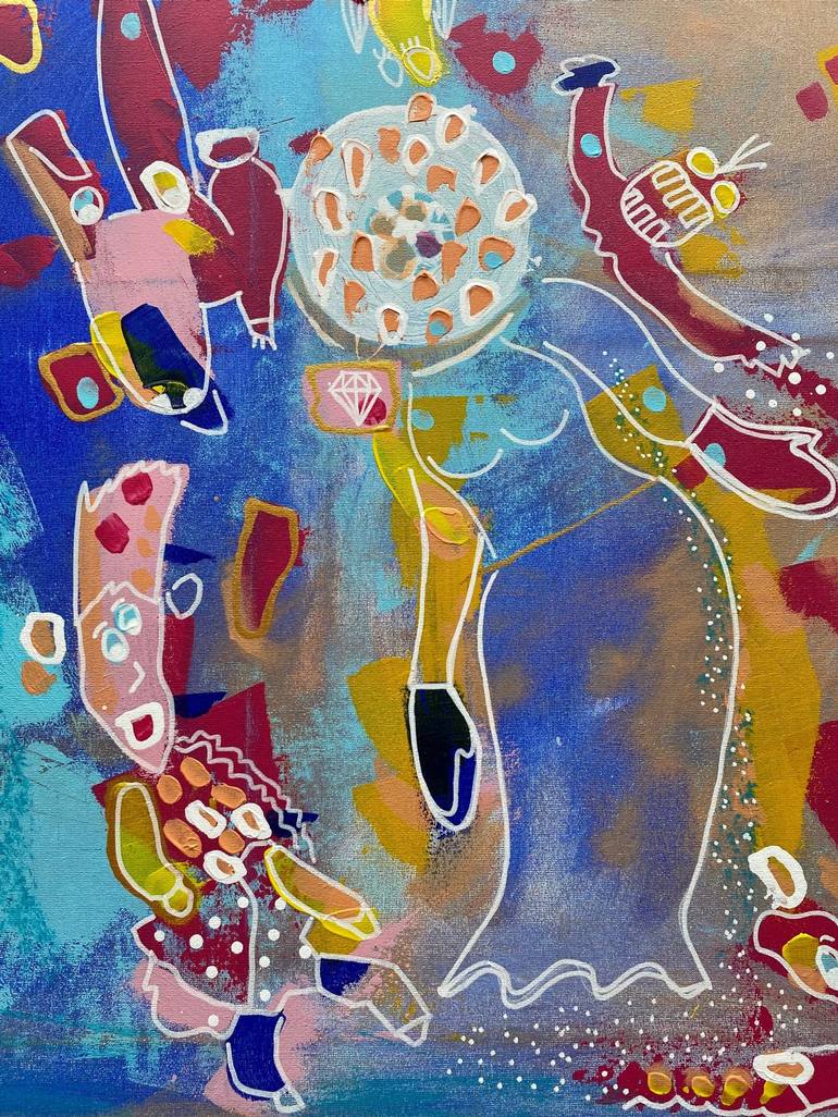 Original Fine Art Abstract Painting by Suraya Baumeister