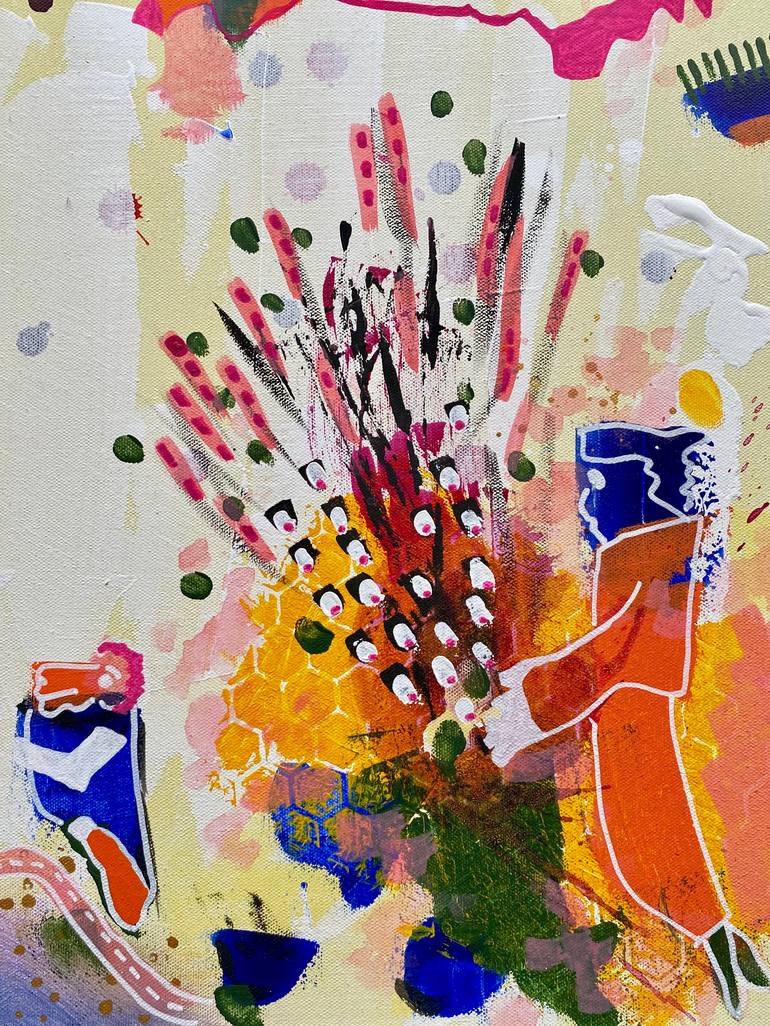 Original Figurative Abstract Painting by Suraya Baumeister