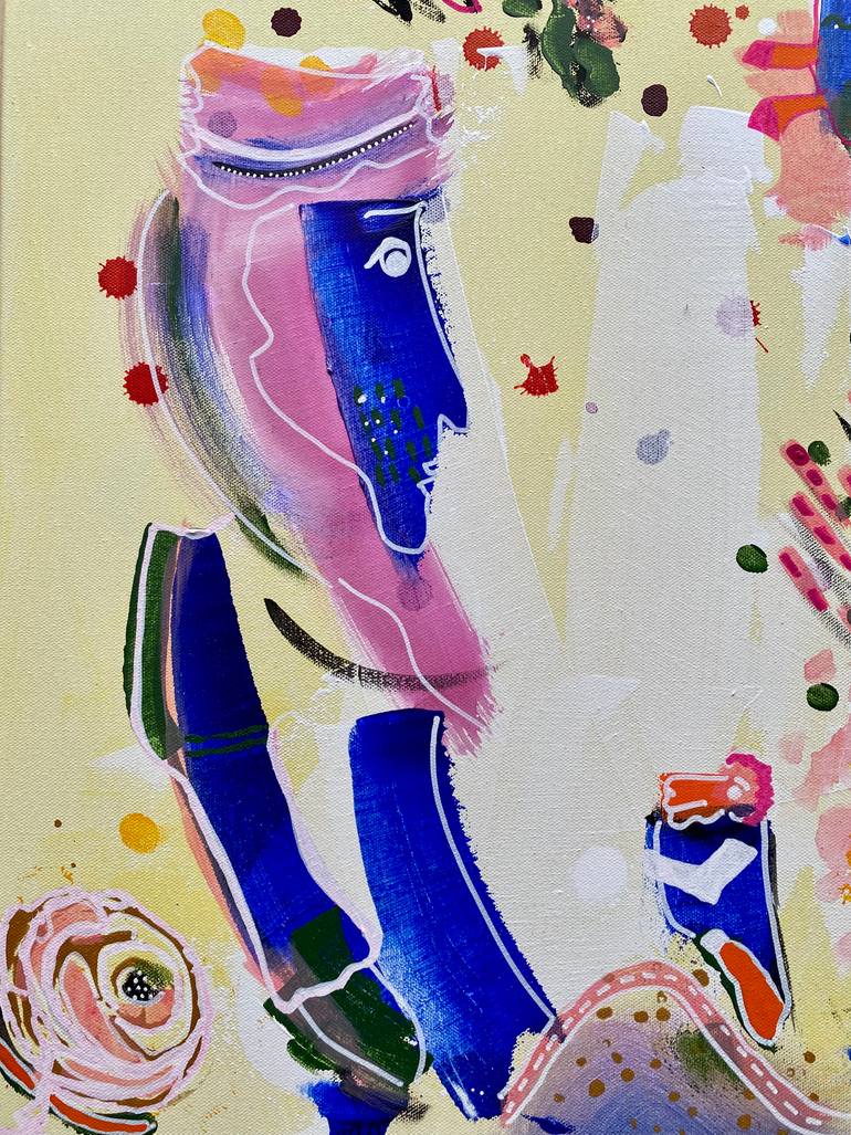 Original Figurative Abstract Painting by Suraya Baumeister