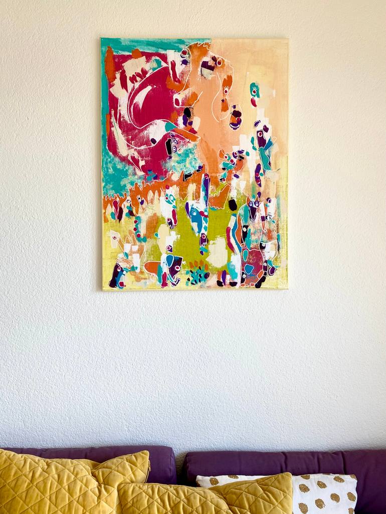 Original Figurative Abstract Painting by Suraya Baumeister