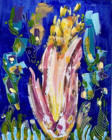 Saatchi Art Artist Suraya Baumeister; Paintings, “Ralph And The Fire Flower” #art