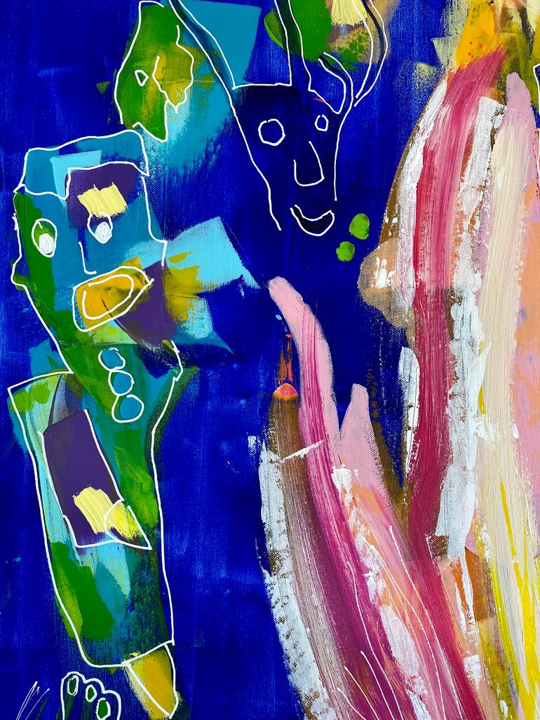 Original Figurative Abstract Painting by Suraya Baumeister