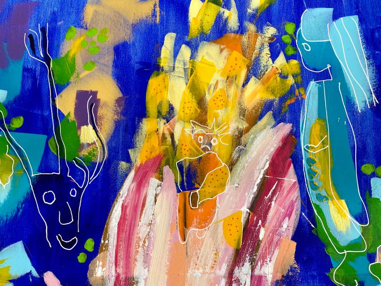 Original Figurative Abstract Painting by Suraya Baumeister