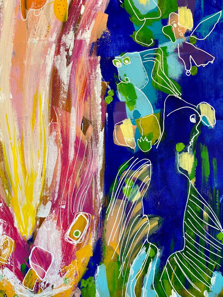 Original Figurative Abstract Painting by Suraya Baumeister