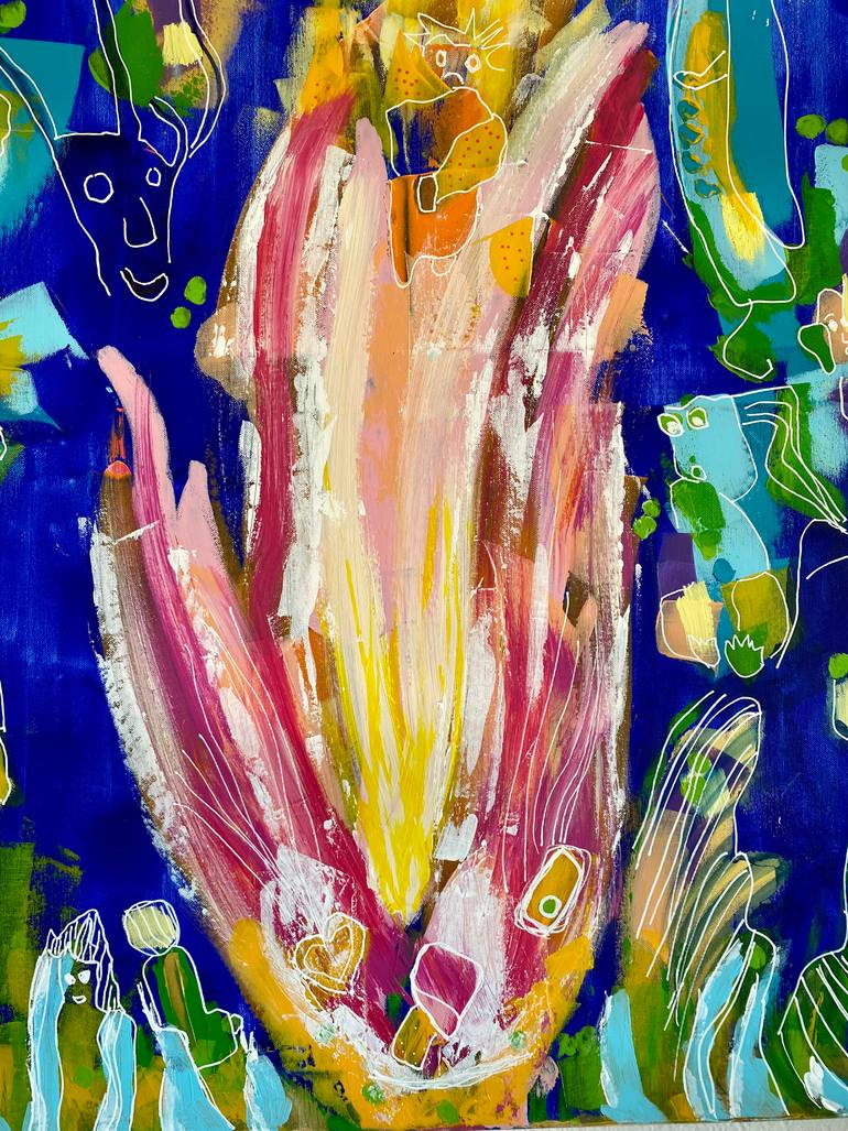 Original Figurative Abstract Painting by Suraya Baumeister
