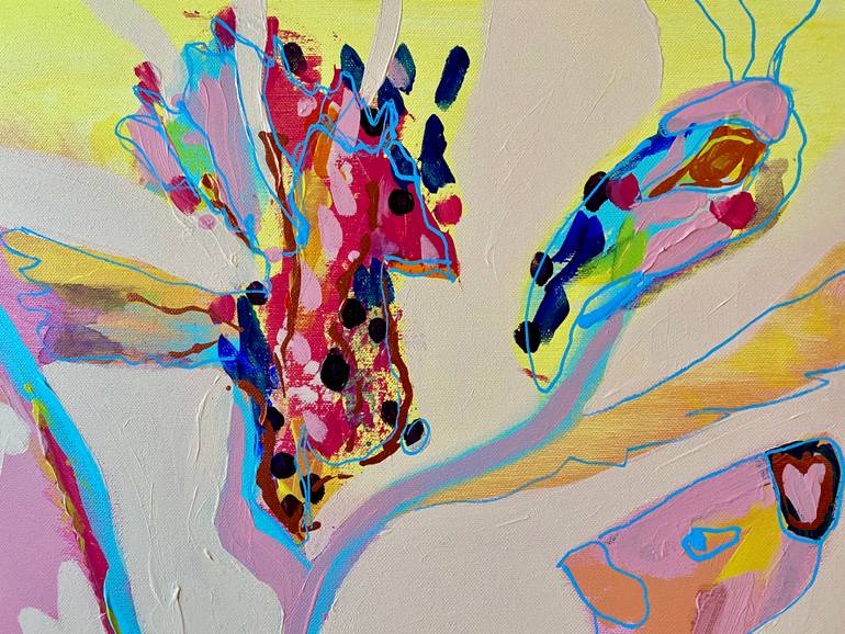 Original Illustration Abstract Painting by Suraya Baumeister