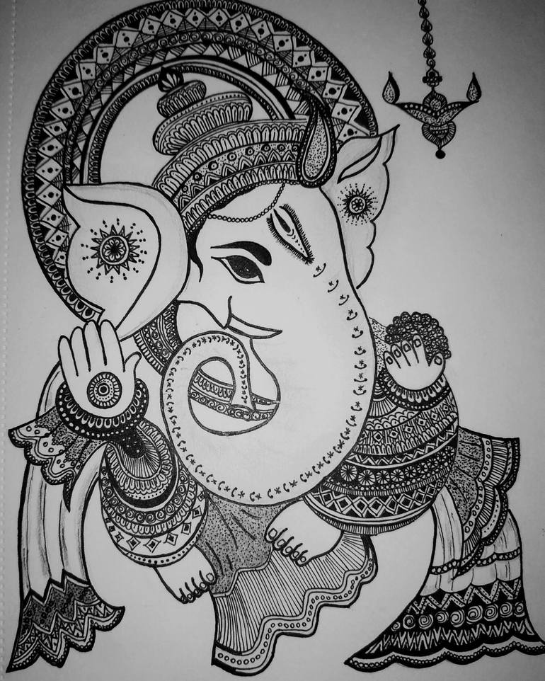 How to Draw Lord Ganesha (Hinduism) Step by Step | DrawingTutorials101.com-saigonsouth.com.vn