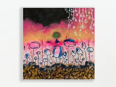Original Abstract Fantasy Paintings by Sindy Yeung