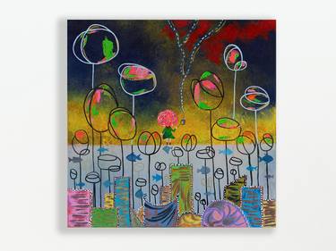 Original Abstract Expressionism Fantasy Paintings by Sindy Yeung