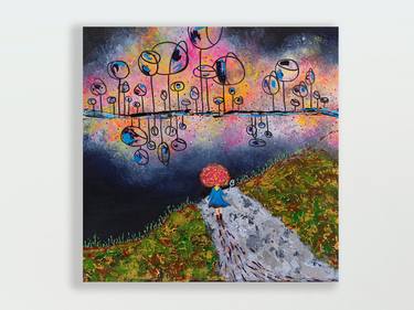 Original Abstract Fantasy Paintings by Sindy Yeung