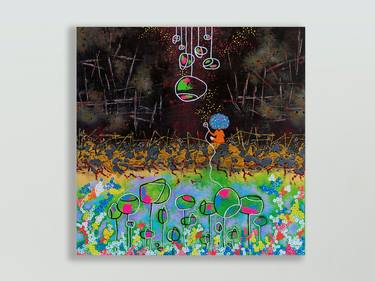 Original Abstract Expressionism Fantasy Paintings by Sindy Yeung