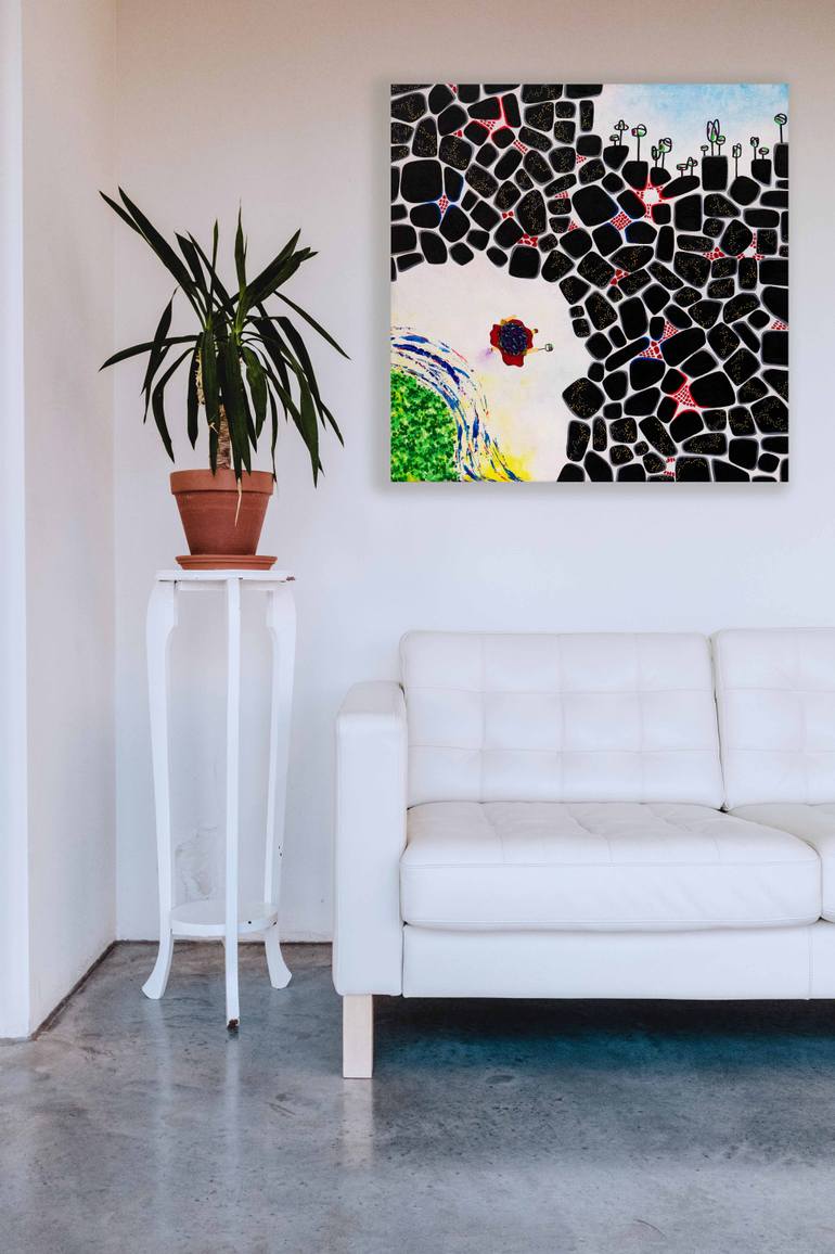 Original Abstract Expressionism Fantasy Painting by Sindy Yeung