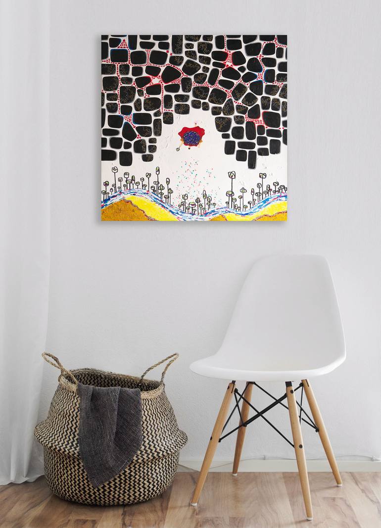 Original Abstract Fantasy Painting by Sindy Yeung