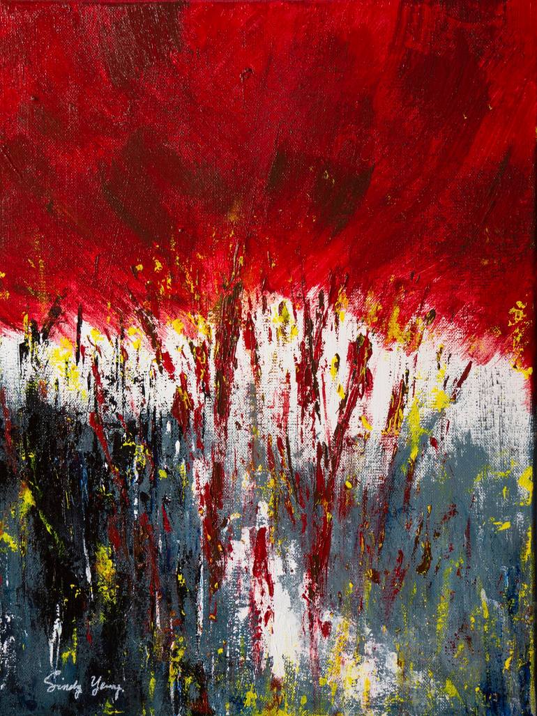 As the Sky Collapses Painting by Sindy Yeung | Saatchi Art United