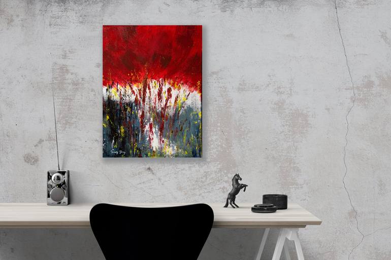 Original Abstract Expressionism Abstract Painting by Sindy Yeung