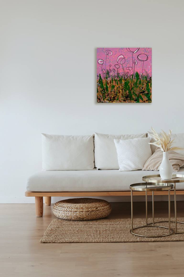 Original Abstract Expressionism Botanic Painting by Sindy Yeung