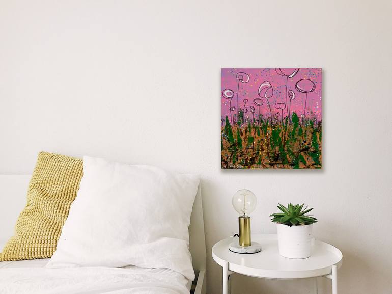 Original Abstract Expressionism Botanic Painting by Sindy Yeung