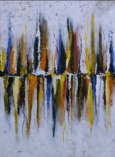 Original Modern Abstract Paintings by Sanam Haider