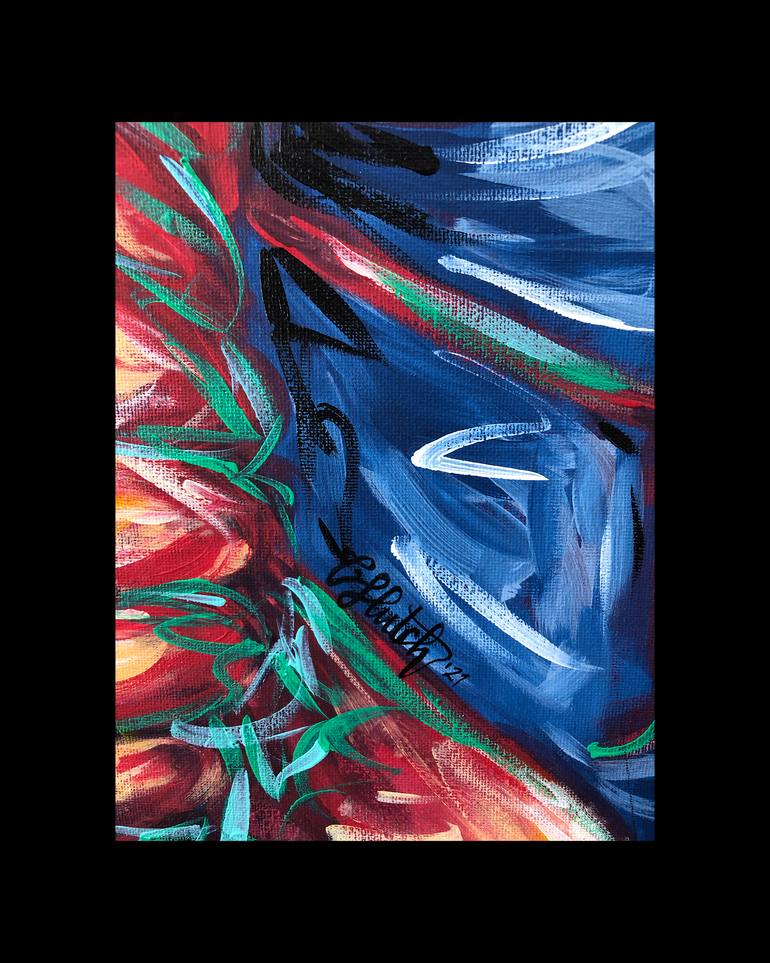 Original Abstract Animal Painting by Carrie Hutchinson