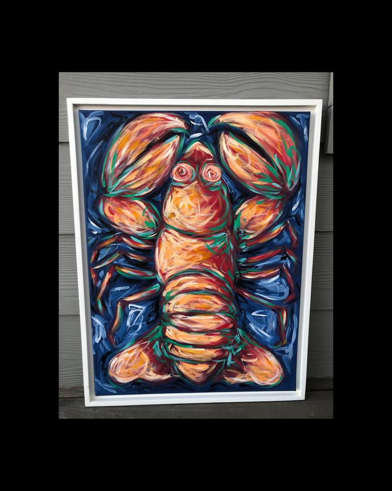 Original Abstract Animal Painting by Carrie Hutchinson